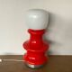▪️Lampe Space Age Verre Vintage Rouge