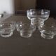 Set of 4 engraved crystal bowls - 1920s/1930s