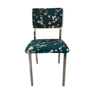 chaise métal chromé - tissu