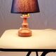 Set of 2 small wooden table or bedside lamps by aka lighting, germany