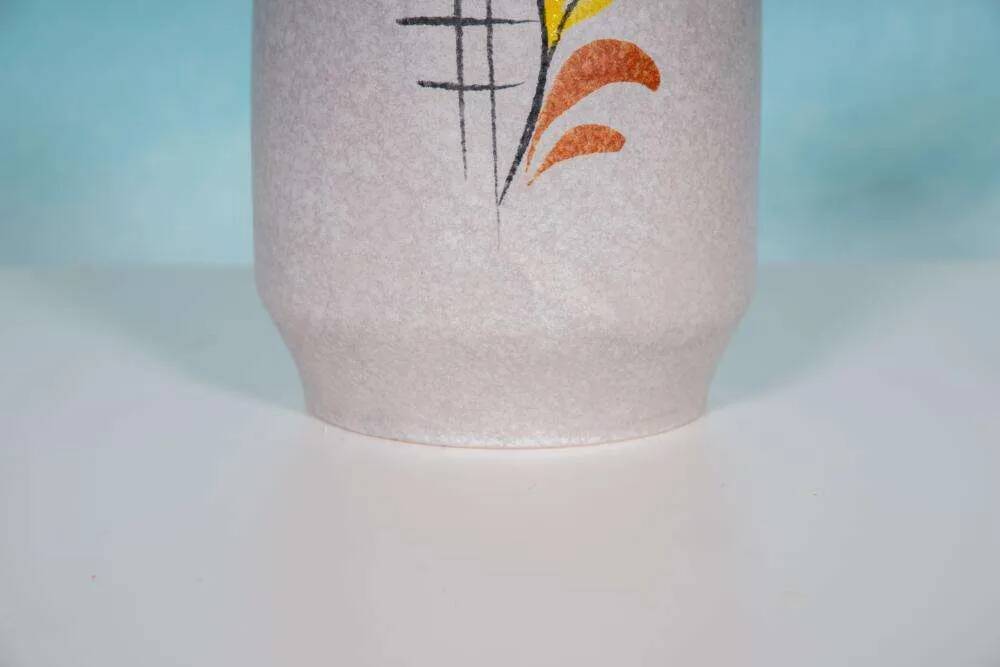 Vintage W-Germany floor vase Bay, minimalist ceramic vase.