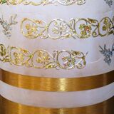 Gold and silver table lamp from the 70s