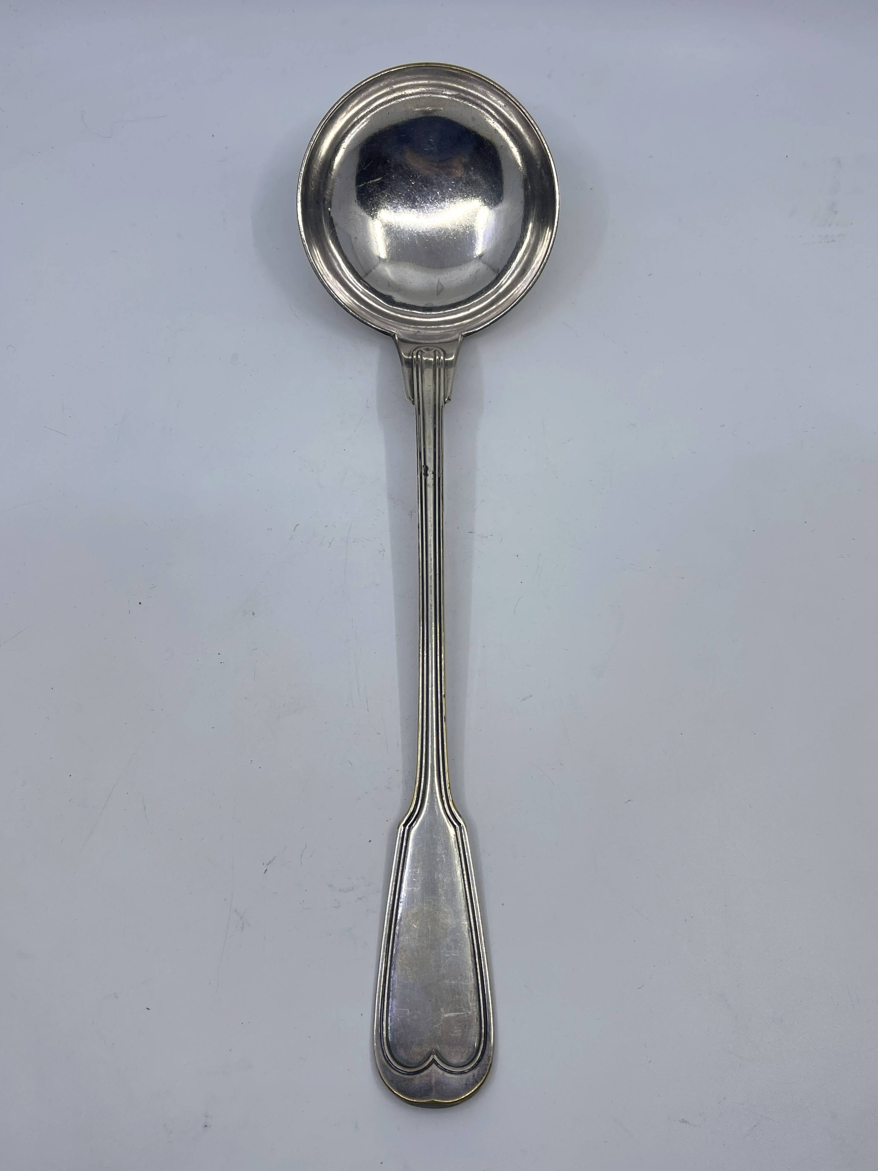 Silver-plated ladle