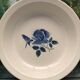 Set of 2 round dishes Sarreguemines Digoin France number 4 with blue pink floral decoration.
