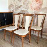 Set of 5 Baumann Palma model chairs, from the 60s/70s