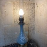 Lampe à pétrole vert céladon