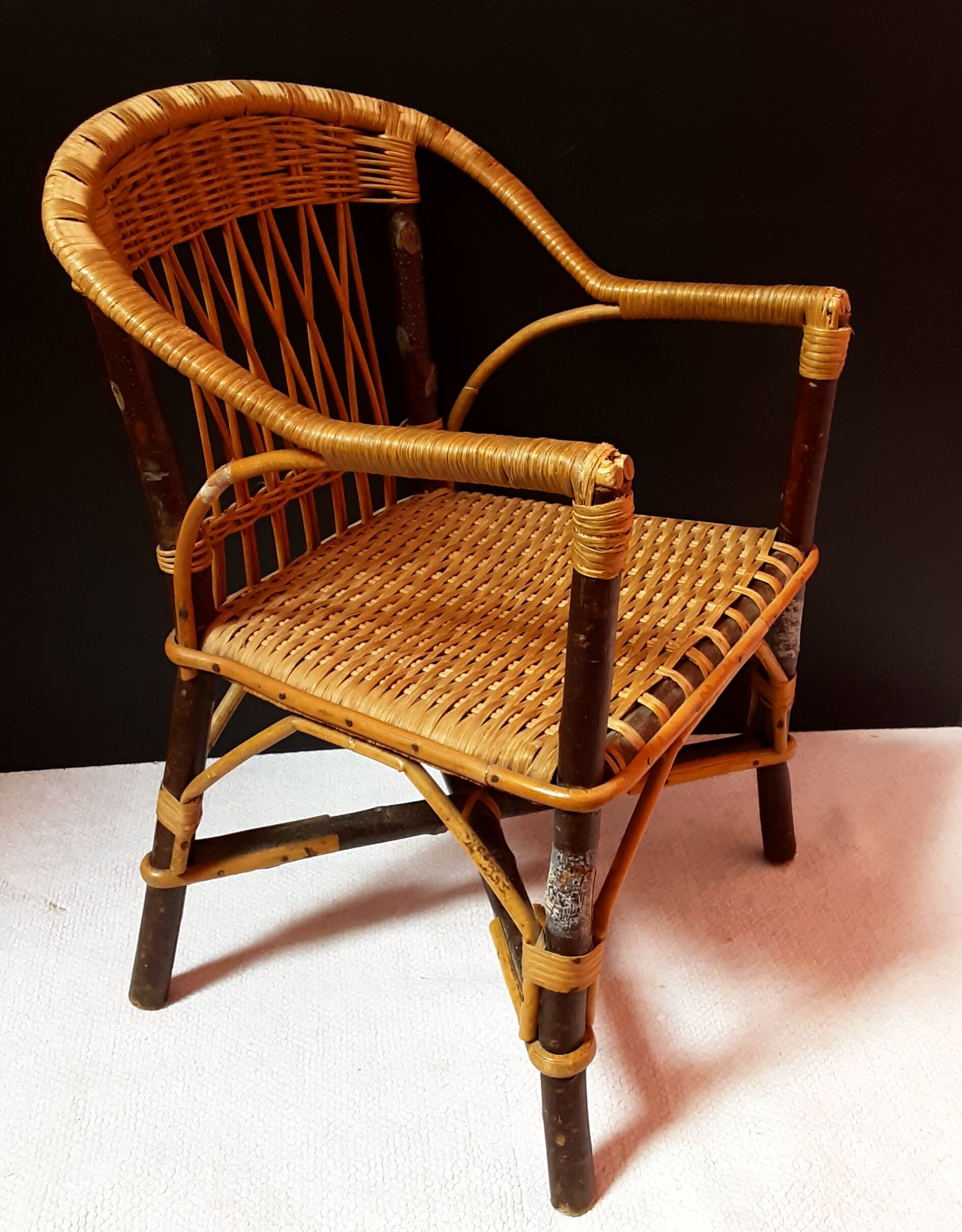 Children's rattan chair