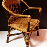 Fauteuil rotin enfant