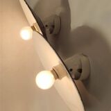 Enamelled sheet metal wall lights
