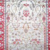 Handmade silk cashmere rug 125x76cm