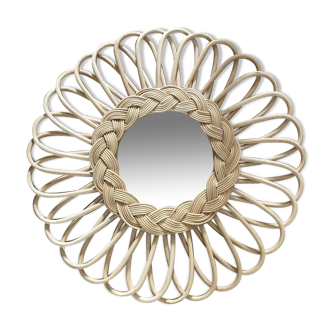 rattan mirror