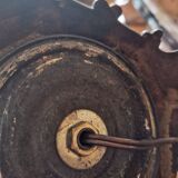 Pair of art nouveau lamps