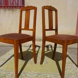 Art Deco bridge chair and 2 matching chairs