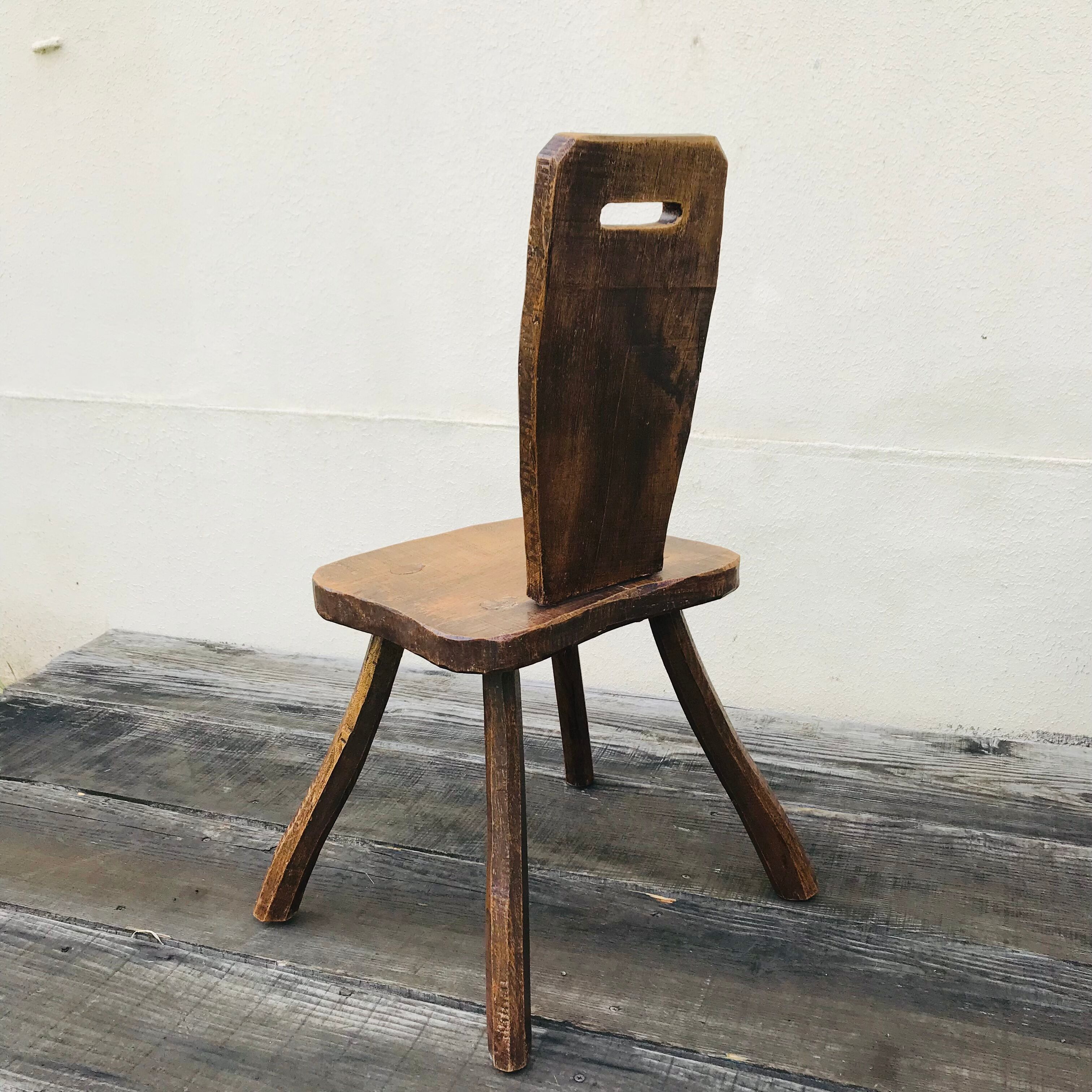 Brutalist chair old cottage