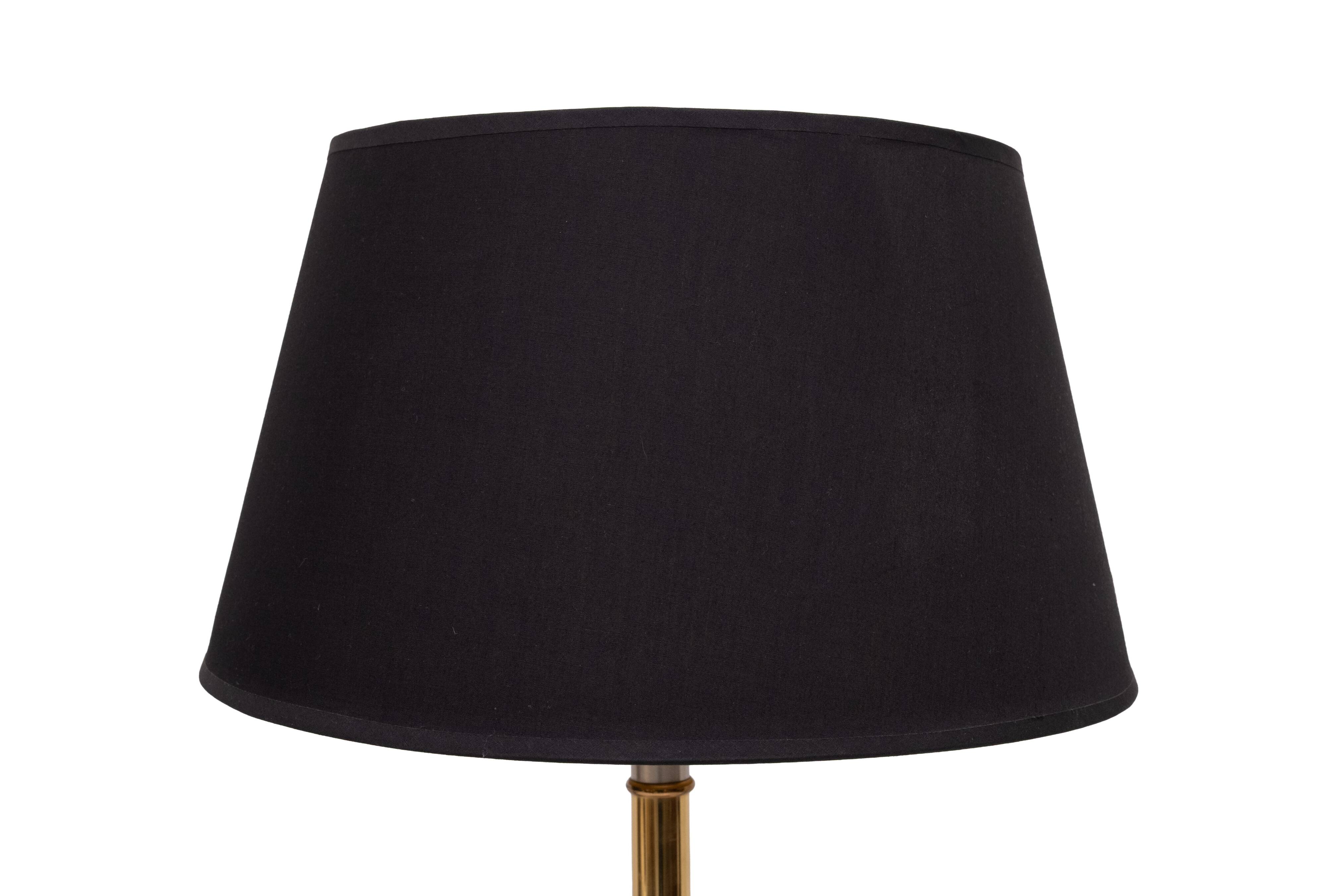 Two Tone Brass Aluminum table lamps 1980s Germany