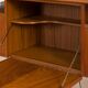 Gunnar Nielsen for Tibergaard teak desk with bar cabinet Denmark 1960s
