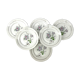 6 assiettes plates fleur rose porcelaine Limoges shabby