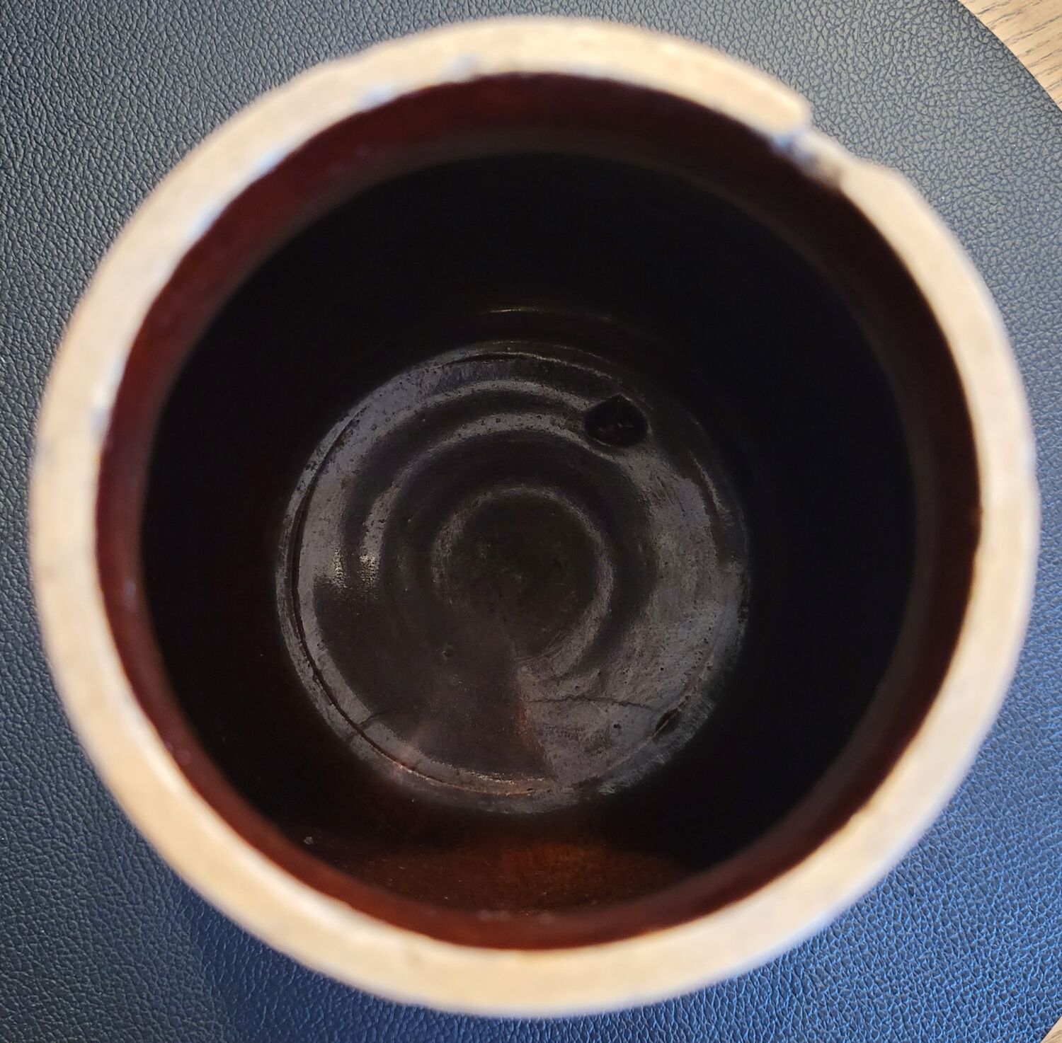 Vintage hand-painted ceramic vase