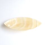 Empty pocket in alabaster, carved stone, 70s