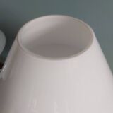 Paire de lampes champignon Peill & Putzler en opaline blanche