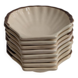 8 Emile Henry ceramic shell bowls