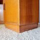 Art Deco pair of bedside tables in light oak by A. Gardner & Son