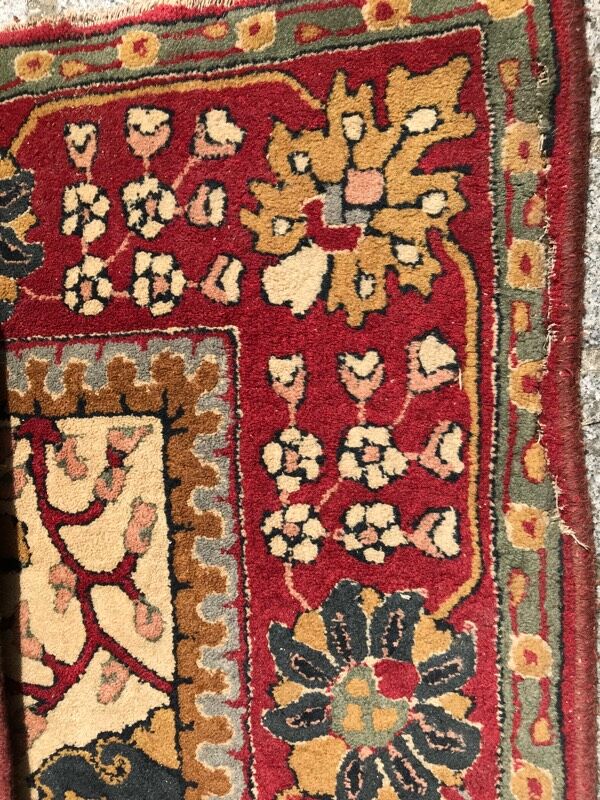 Ancient French rug   handmade 200x 300cm