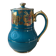 Old and rare green Sadler ceramic coffee maker with gold patterns, Vintage 1950 English coffee maker