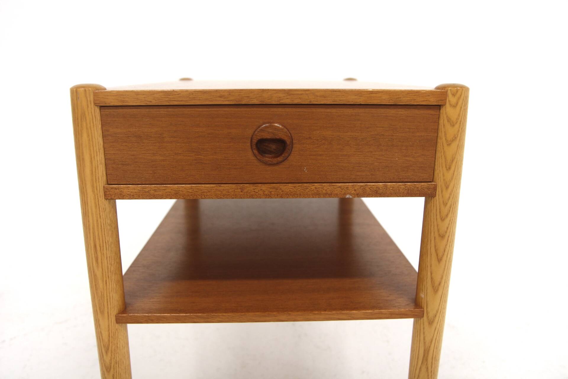 Pair of teak and oak bedside tables, Sweden, 1960