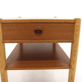 Pair of teak and oak bedside tables, Sweden, 1960