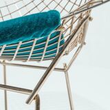 18K gold diamond chair Harry Bertoia for Knoll International USA