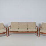 Danish 'Borneo' seats designed by Sven Ellekaer for Komfort, 1960s