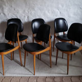 Series of 6 chairs Baumann Pegasus