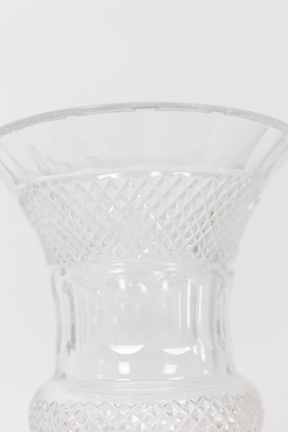 Medici-shaped crystal vase, twentieth century