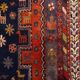 Vintage tribal rug 170x240 cm, wool oriental handmade rug large 2553