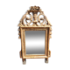 Miroir ancien en bois sculpté et doré