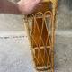 Vintage wall rattan shelf