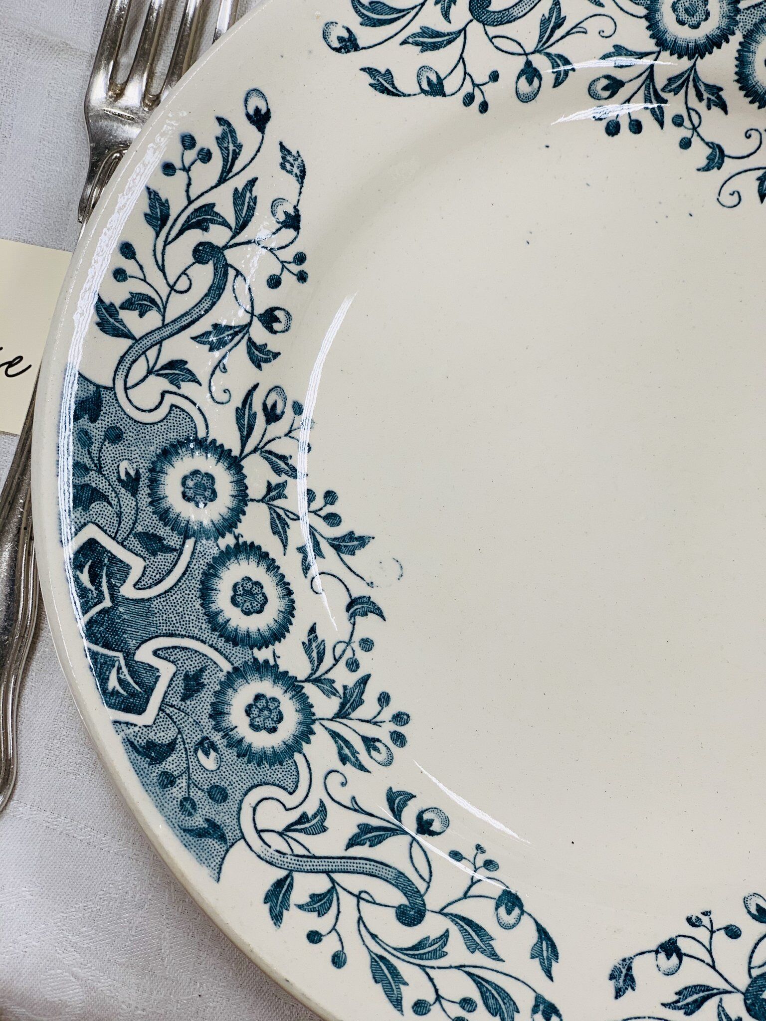 Longchamp service Luzy flat plate in earthenware