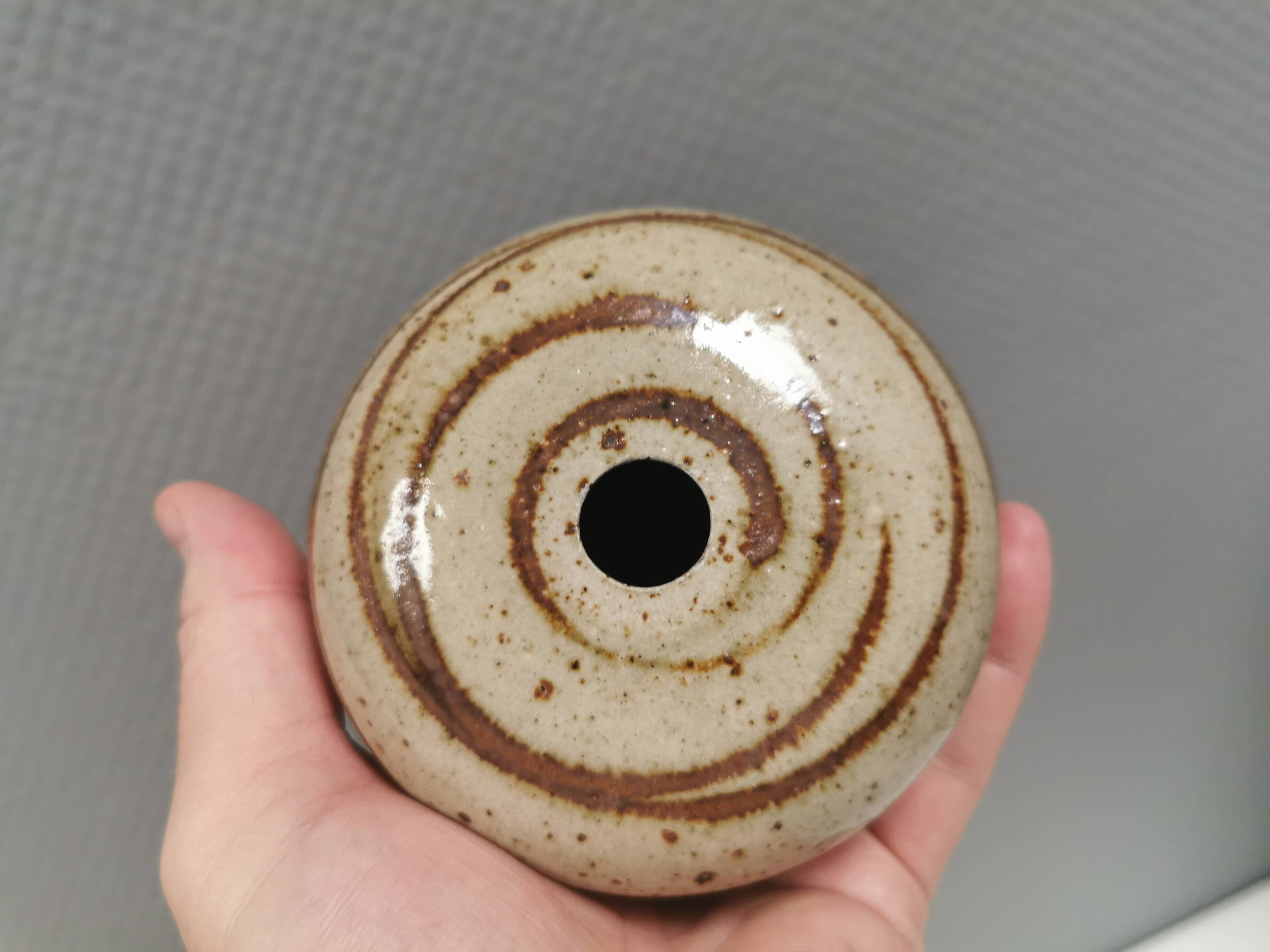 Beautiful ball vase Danish and from the 1980s.