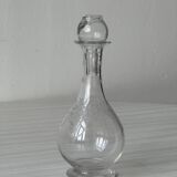 Old small cut glass vial