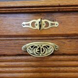 Filing cabinet with a curtain