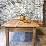Old coffee table in solid wood