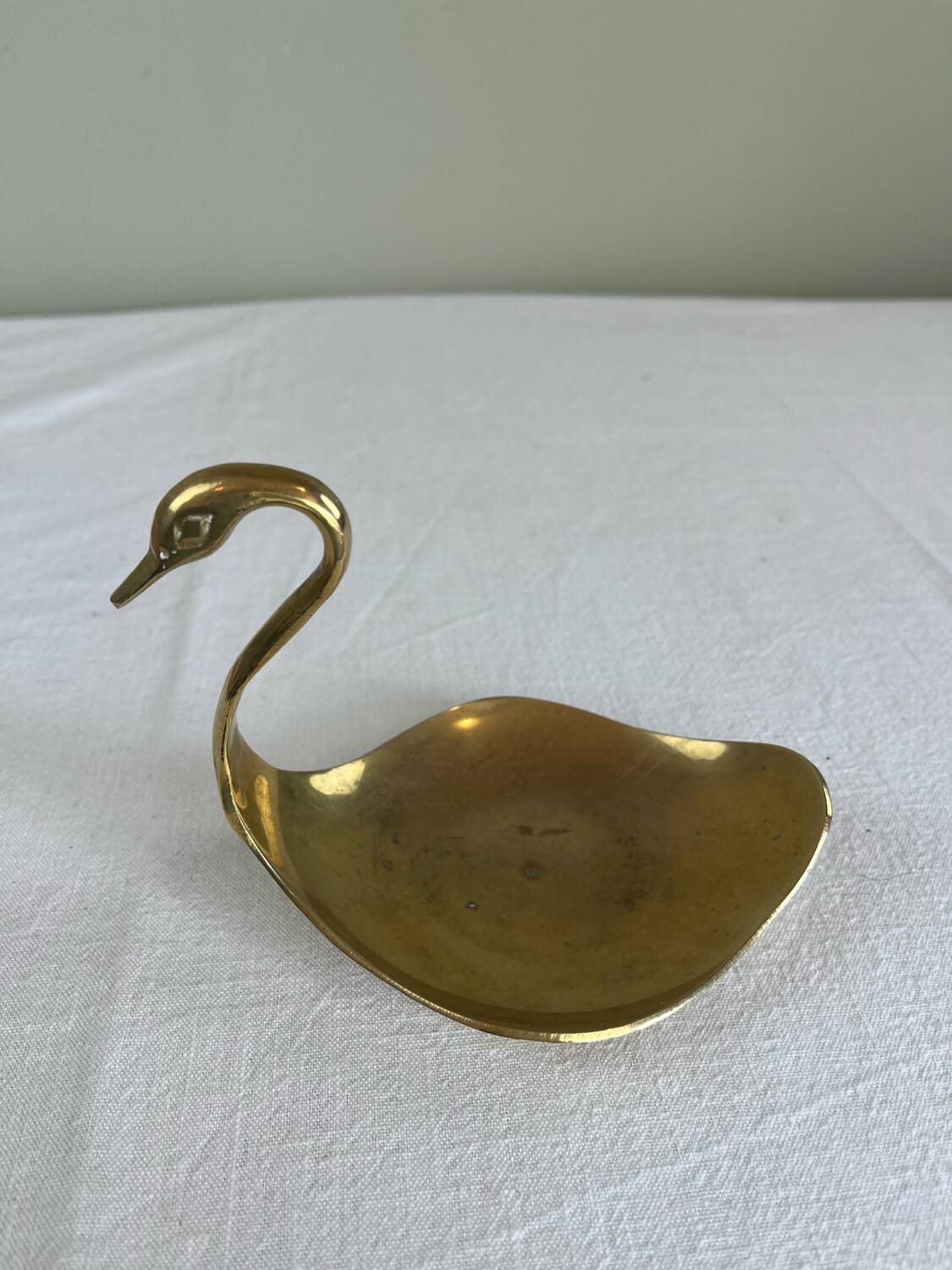 Vide poche cygne en laiton
