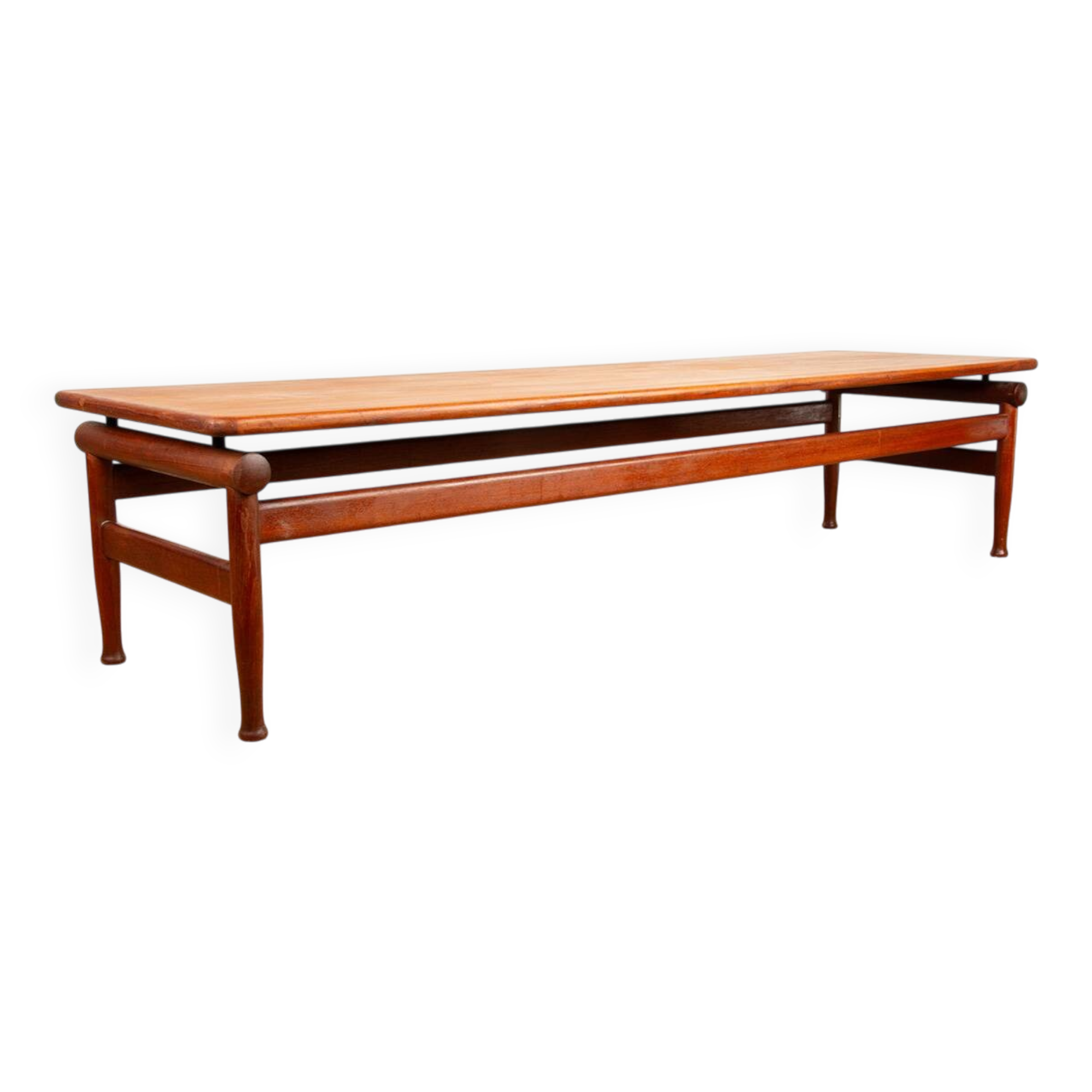 Very Large Danish Teak Coffee Table or Hall Bench by Borge Mogensen.