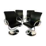 Set of 4 Tonon swivel chairs
