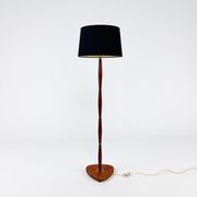 Vintage danish brass and rosewood floor lamp, 1960s.