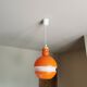 Vintage space age glass pendant light, Peill and Putzler