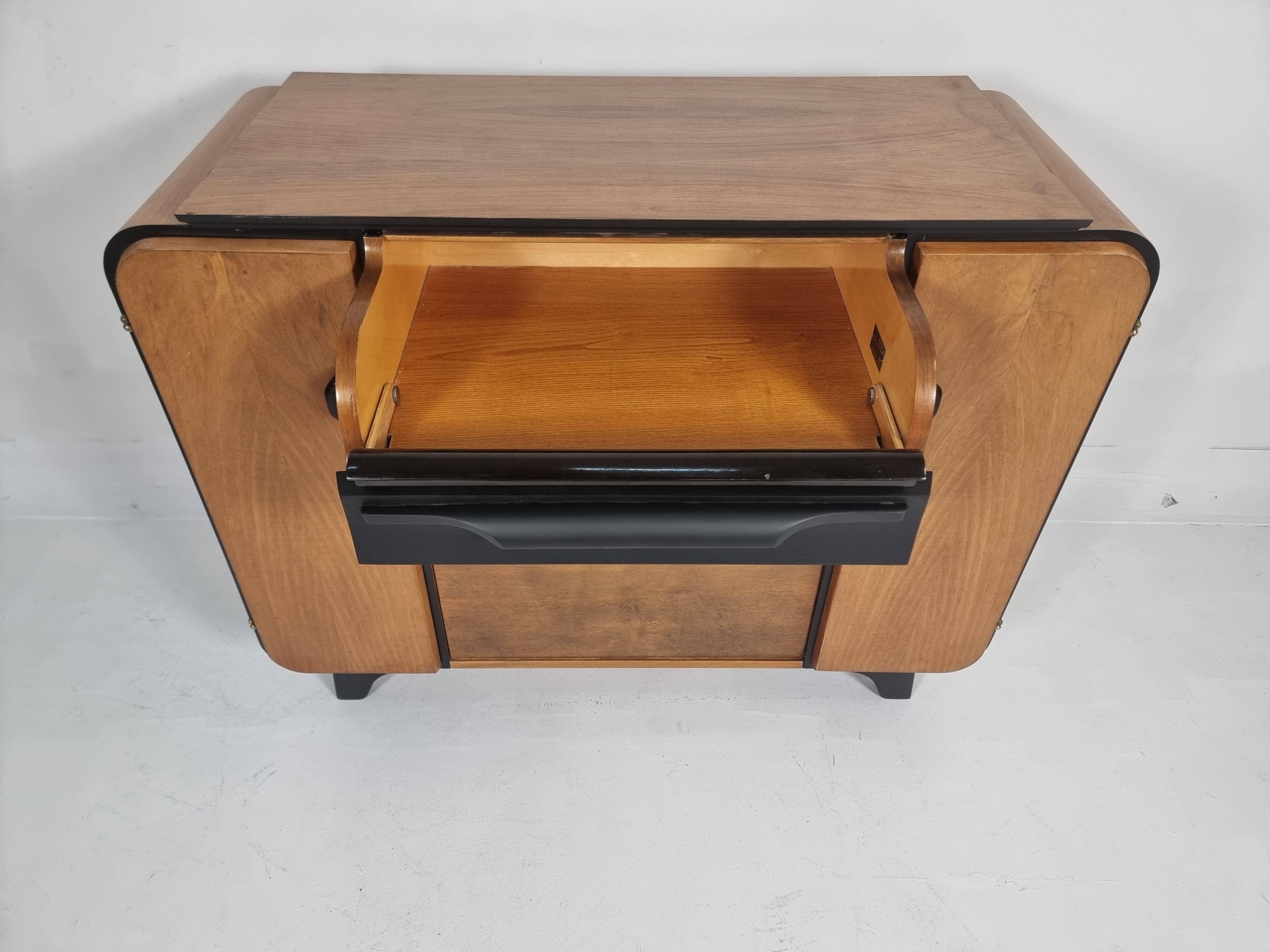 Art deco cabinet by Jindřich Halabala 1960s