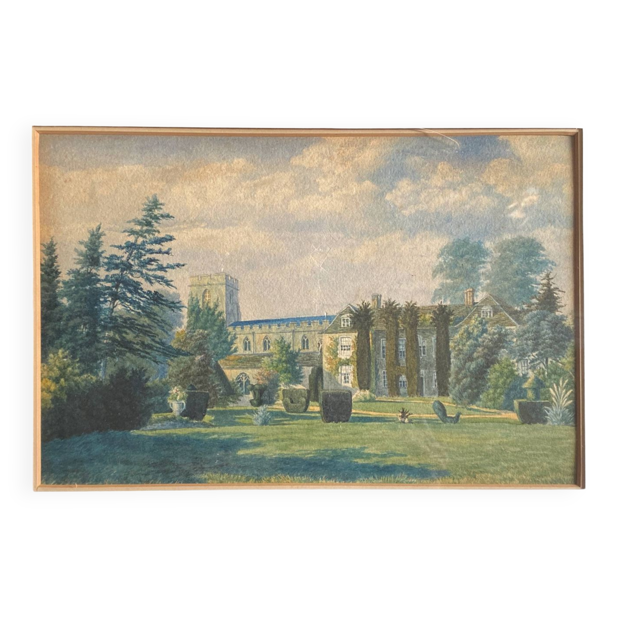 Watercolor Painting "The castle park" ec. English ? + supervision