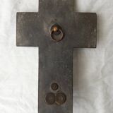 Holy water cross with enamels